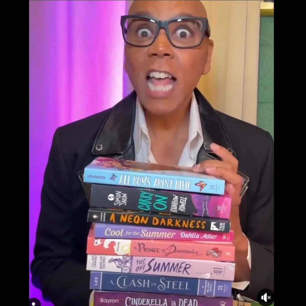 Celebrity social post featuring C.B. Lee’s books as part of the campaign’s reader and audience visibility proof.