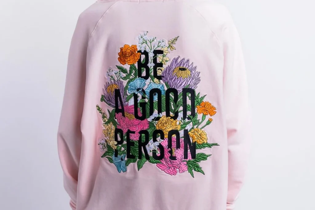 Be A Good Person branded apparel image used for the Milo Agency social media case study