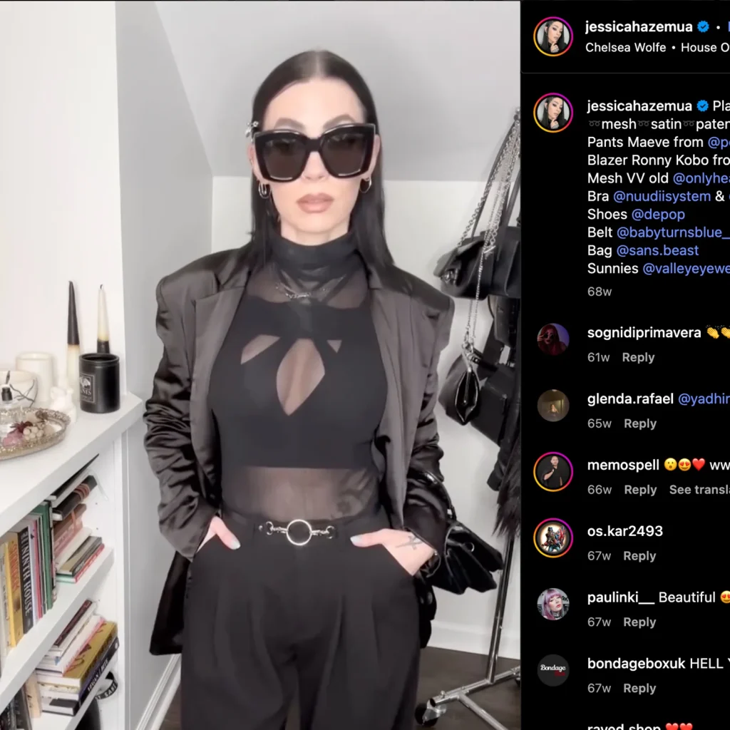 Nuudii Instagram proof image showing creator-led apparel content and audience engagement from the campaign.