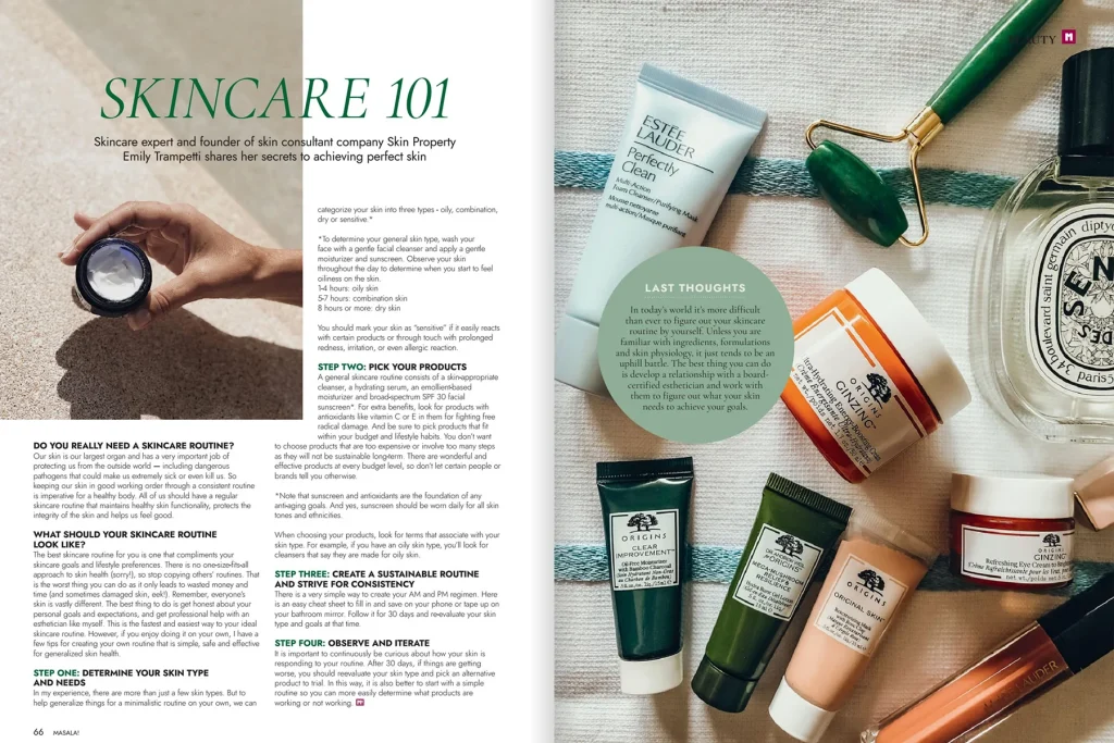 Skin Property skincare media feature used for the Milo Agency public relations case study